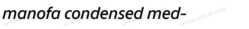 manofa condensed med字体转换